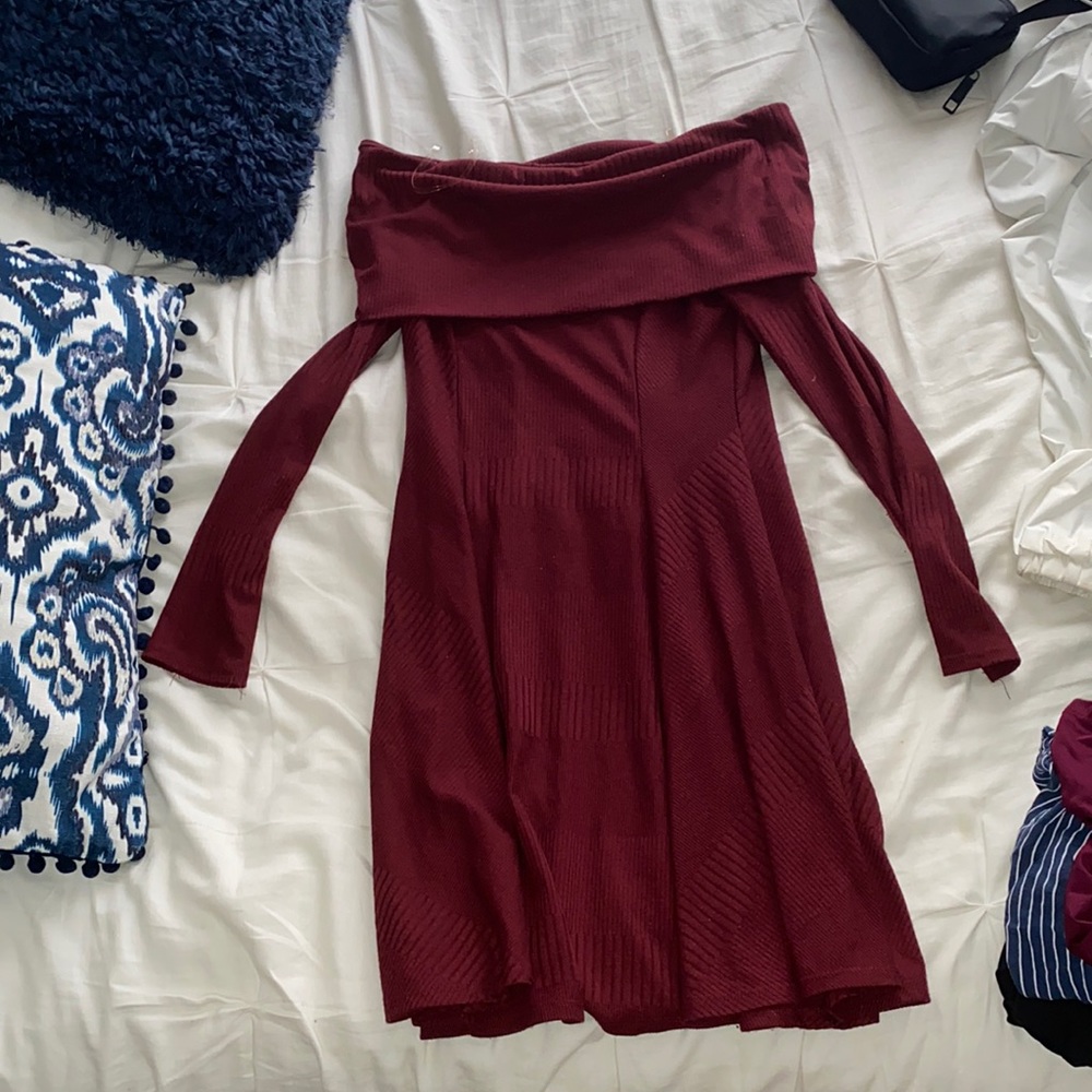 Francesca’s Fit & Flare Sweater Dress